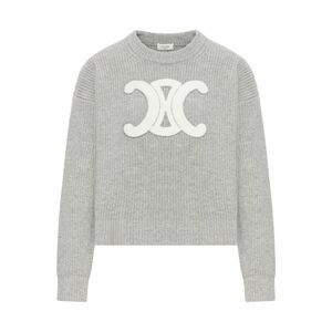 Celine Women Triomphe Crew Neck Sweater